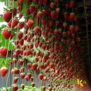 Клубника ампельная Анастасия купить по цене от 370р. в интернет-магазине «Посадика» с доставкой почтой в в Кореновске и по всей России – [изображение №1].