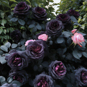 Роза Черная купить по цене от 450р. в интернет-магазине «Посадика» с доставкой почтой в в Кореновске и по всей России – [изображение №1].