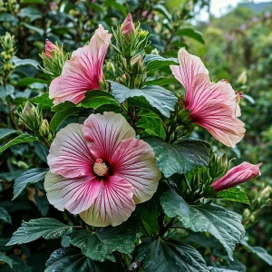 Гибискус Иден Бьюти купить по цене от 460р. в интернет-магазине «Посадика» с доставкой почтой в в Кореновске и по всей России – [изображение №1].