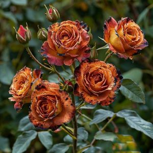 Роза плетистая Оранжевый Бриллиант купить по цене от 450р. в интернет-магазине «Посадика» с доставкой почтой в в Кореновске и по всей России – [изображение №1].